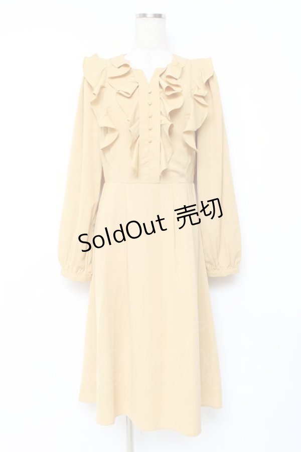 画像1: axes femme / フリルワンピース F イエロー Y-25-11-09-104-AX-OP-SZ-ZY (1)