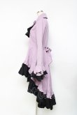 画像2: MARBLE / ゴシック調ダイヤカットタイ付きブラウス型ワンピース  ラベンダー Y-25-11-09-107-GO-OP-SZ-ZY (2)