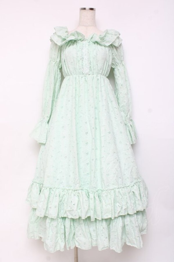 画像1: ATELIER PIERROT / Josephine Dress  ミント Y-25-11-09-109-EL-OP-SZ-ZY (1)