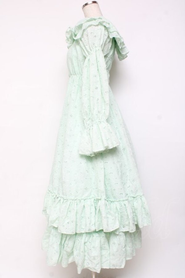 画像2: ATELIER PIERROT / Josephine Dress  ミント Y-25-11-09-109-EL-OP-SZ-ZY (2)