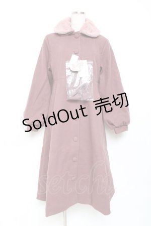 画像: m petit by misako / ロングコート  ピンク Y-25-11-09-112-LO-CO-SZ-ZY