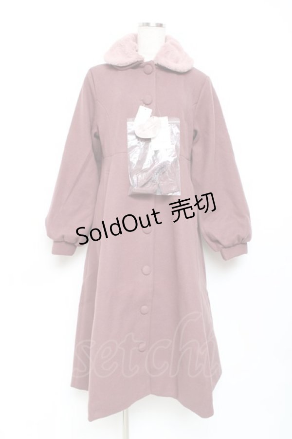 画像1: m petit by misako / ロングコート  ピンク Y-25-11-09-112-LO-CO-SZ-ZY (1)