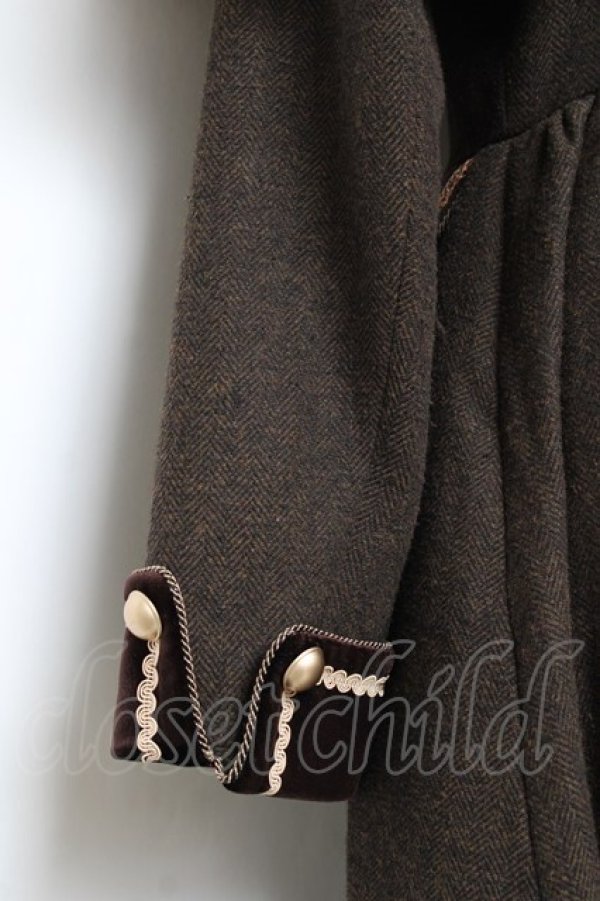画像3: surfacespell / Mais ou sont les neiges d'antan 過ぎ去る日の雪 ロングコート  ブラウン Y-25-11-09-113-LO-CO-AS-ZY (3)