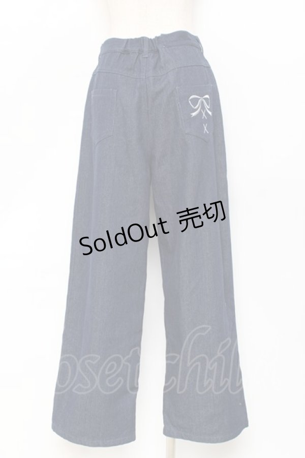 画像2: axes femme POETIQUE / パールカシメデニムパンツ  デニム Y-25-11-09-117-AX-PA-SZ-ZI (2)