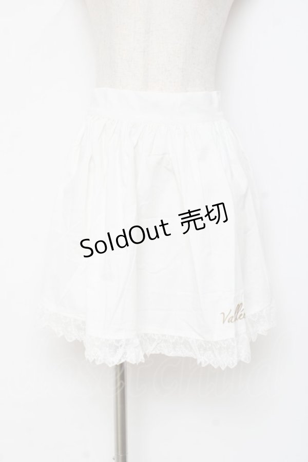 画像1: Vallee lys / 刺繍入りエプロン  白 Y-25-11-09-123-GO-SK-SZ-ZY (1)
