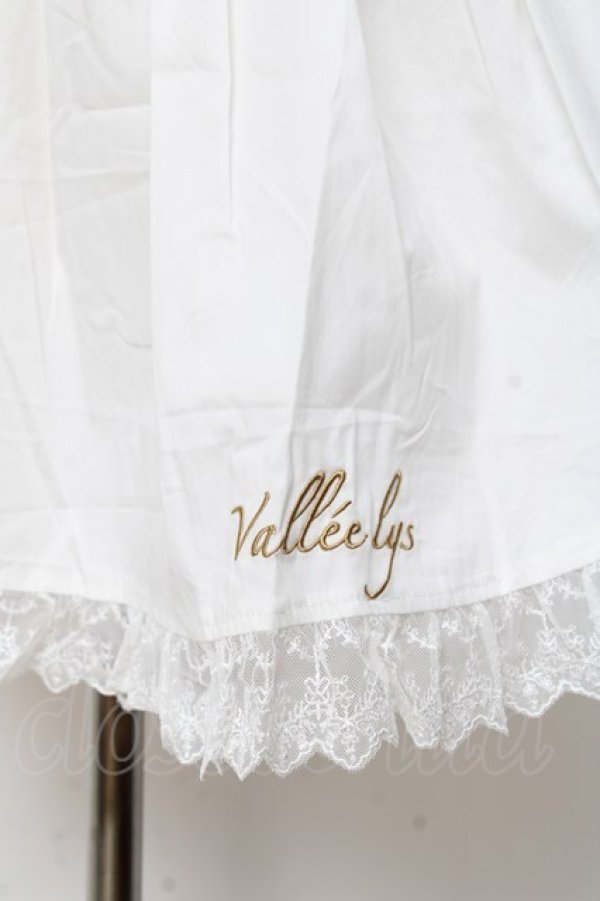 画像3: Vallee lys / 刺繍入りエプロン  白 Y-25-11-09-123-GO-SK-SZ-ZY (3)