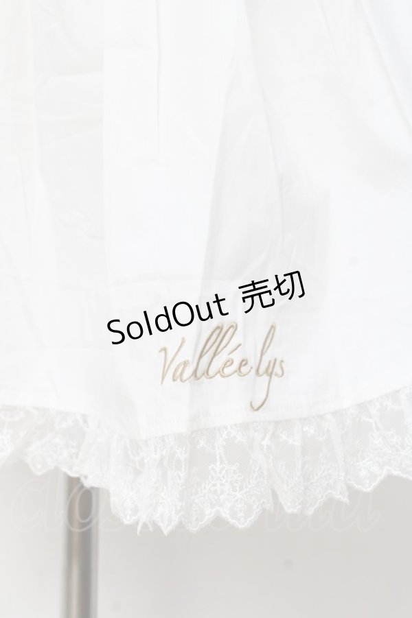 画像3: Vallee lys / 刺繍入りエプロン  白 Y-25-11-09-123-GO-SK-SZ-ZY (3)