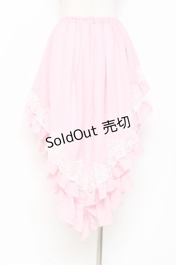 画像3: MARBLE / 前短後長スカート  ピンク Y-25-11-09-124-GO-SK-SZ-ZY (3)