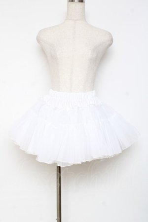 画像: kuroobi / 遮熱パニエ（29cm丈）  白 Y-25-11-09-125-GO-SK-SZ-ZY