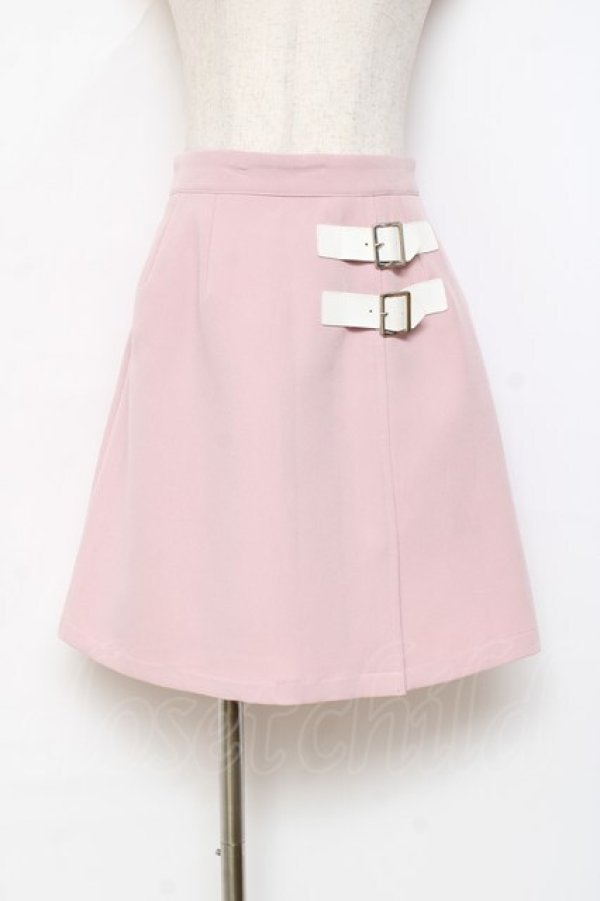 画像1: Ank Rouge / サイドベルトスカート M ピンク Y-25-11-09-129-CA-OP-SZ-ZY (1)