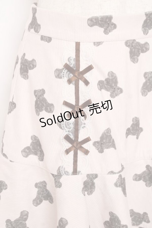 画像3: Ank Rouge / ベア柄スカート  ピンク Y-25-11-09-131-CA-SK-SZ-ZY (3)