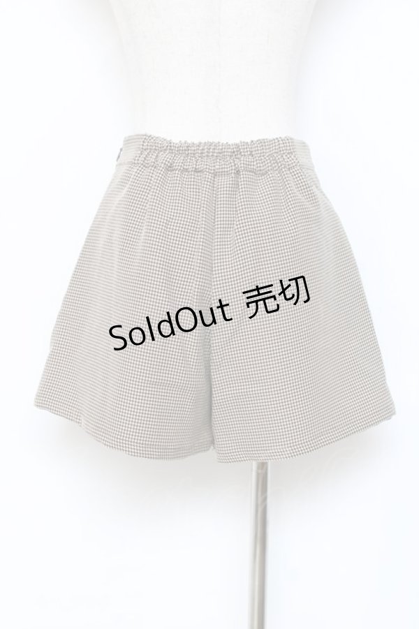 画像2: Ank Rouge / 千鳥柄キュロット  ブラウン Y-25-11-09-134-CA-PA-SZ-ZY (2)