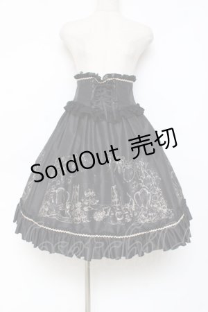 画像: Enchantlic Enchantilly / After Tea Party Corset Ribbon Skirt  黒 Y-25-11-09-139-LO-SK-AS-ZY