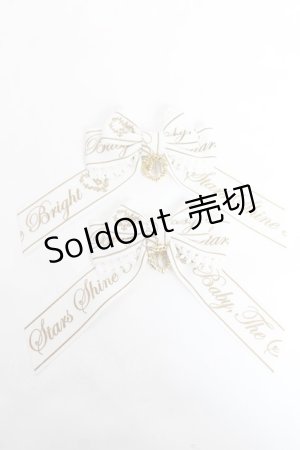 画像: BABY,THE STARS SHINE BRIGHT / Best Wishes Dreamyリボンコーム  オフ白 Y-25-11-09-018-BA-AC-SZ-ZY