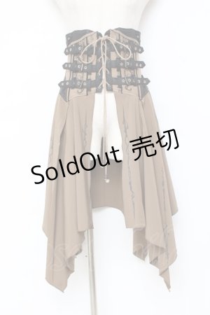 画像: Ozz oneste / コルセットオーバースカート  ベージュ Y-25-11-09-144-OO-SK-AS-ZI