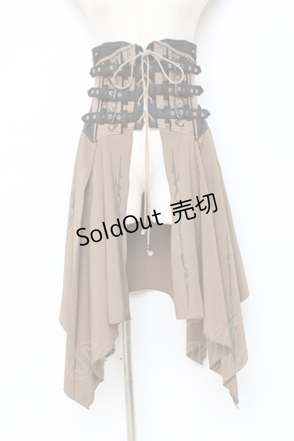画像1: Ozz oneste / コルセットオーバースカート  ベージュ Y-25-11-09-144-OO-SK-AS-ZI (1)