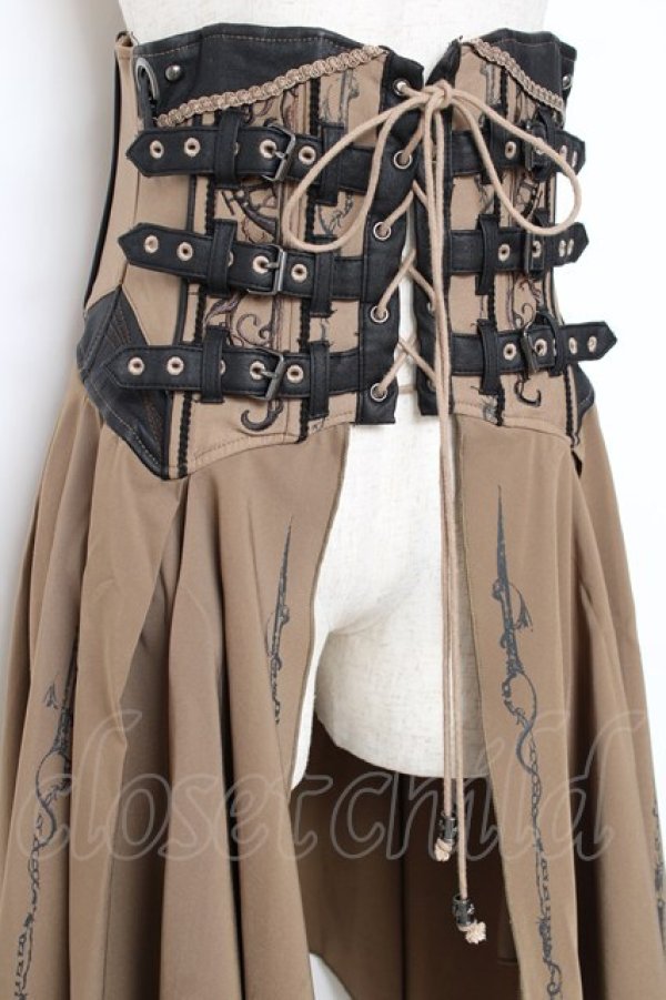 Ozz oneste / コルセットオーバースカート ベージュ Y-25-11-09-144-OO