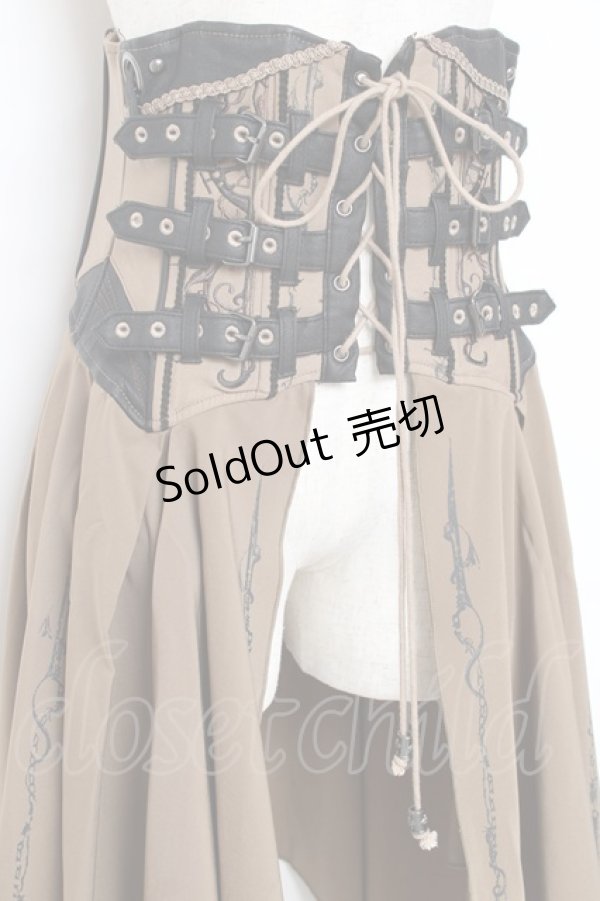 画像4: Ozz oneste / コルセットオーバースカート  ベージュ Y-25-11-09-144-OO-SK-AS-ZI (4)