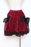 画像3: PUTUMAYO /Ｗリボン別珍スカート - ワイン Y-25-11-09-145-PT-OP-SZ-ZY (3)