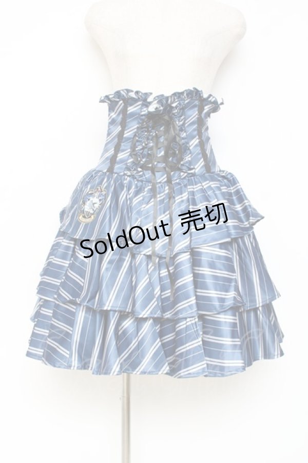 画像1: ATELIER PIERROT / ハリー・ポッター フリルコルセットスカート  レイブンクロー（ブルー） Y-25-11-09-146-EL-SK-KB-ZY (1)