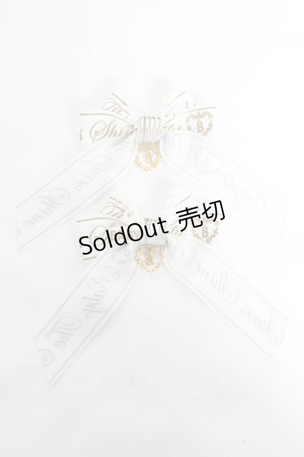 画像2: BABY,THE STARS SHINE BRIGHT / Best Wishes Dreamyリボンコーム  オフ白 Y-25-11-09-018-BA-AC-SZ-ZY (2)