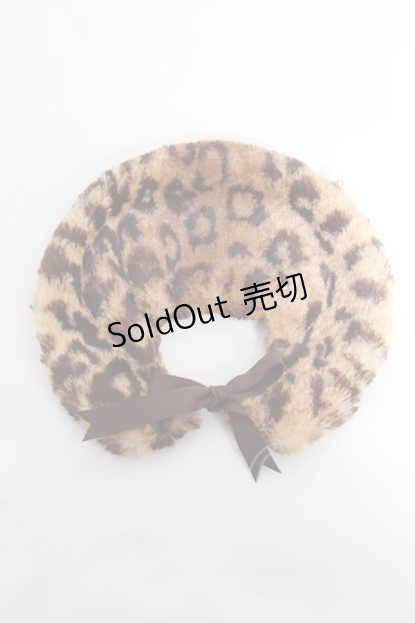 画像1: ALICE and the PIRATES / クリスのレオパード柄ファーケープ  ブラウン Y-25-11-09-021-PA-ZA-SZ-ZY (1)