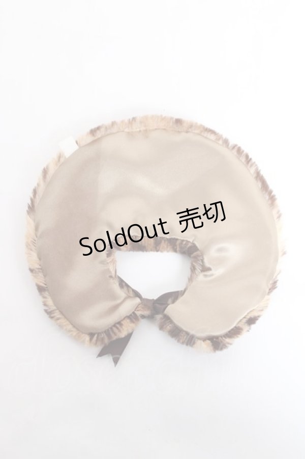 画像2: ALICE and the PIRATES / クリスのレオパード柄ファーケープ  ブラウン Y-25-11-09-021-PA-ZA-SZ-ZY (2)