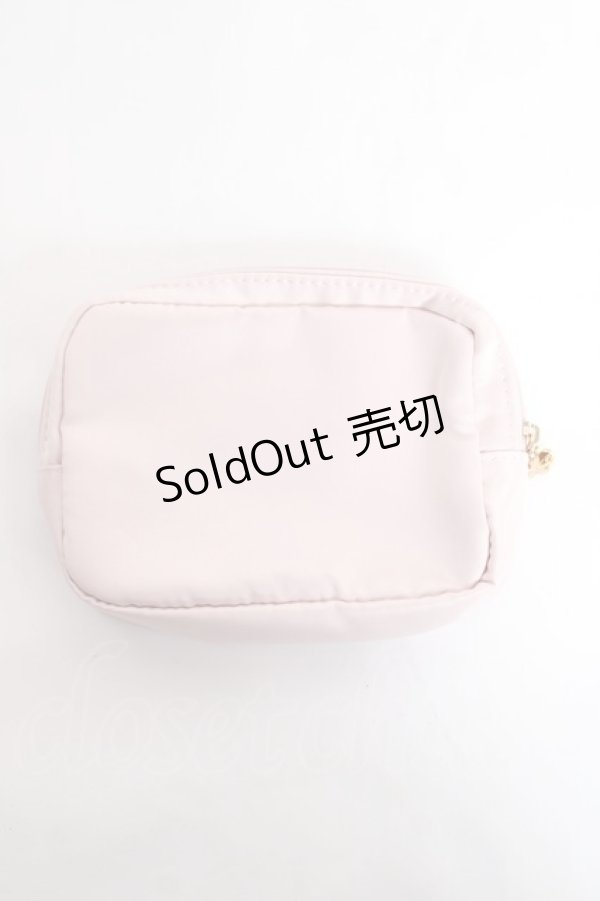 画像2: Maison de FLEUR / sakura刺繍スクエアポーチ F ピンク Y-25-11-09-025-LO-ZA-SZ-ZT487 (2)