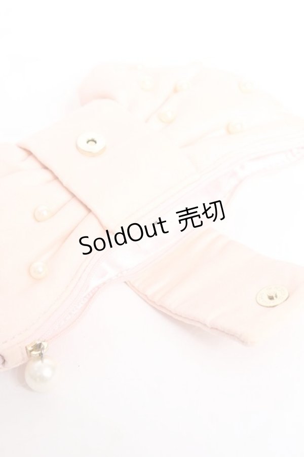 画像3: Maison de FLEUR / パールリボンポーチ F ピンク Y-25-11-09-026-LO-ZA-SZ-ZY (3)