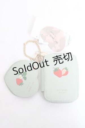 画像: m petit by misako / AMハートミラーツキポーチ  ミント Y-25-11-09-027-LO-ZA-SZ-ZY