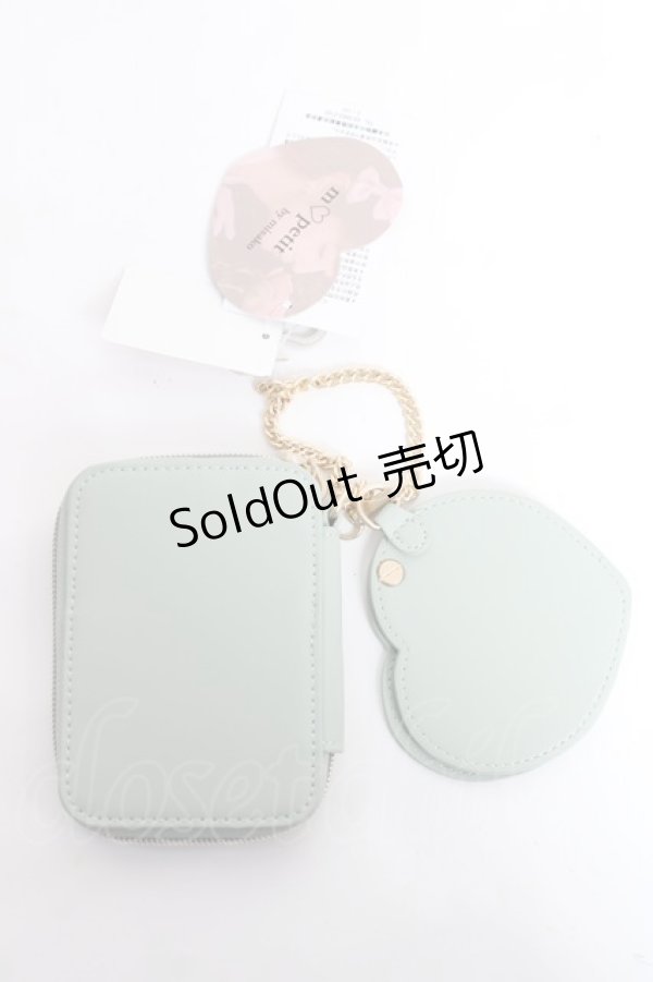 画像2: m petit by misako / AMハートミラーツキポーチ  ミント Y-25-11-09-027-LO-ZA-SZ-ZY (2)