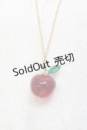 画像: LOLITA / リンゴモチーフネックレス  赤 Y-25-11-09-003-LO-AC-SZ-ZY