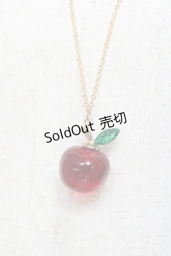 画像1: LOLITA / リンゴモチーフネックレス  赤 Y-25-11-09-003-LO-AC-SZ-ZY (1)