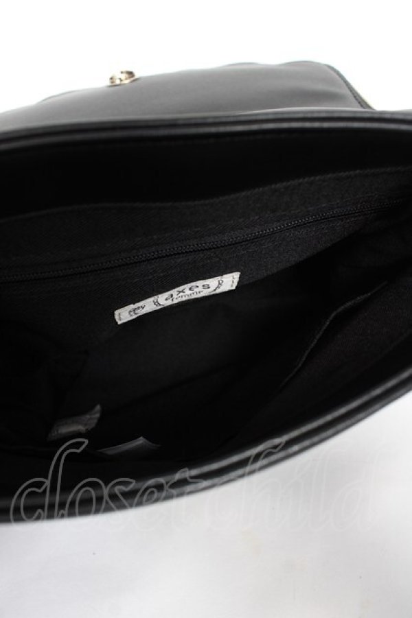 画像4: axes femme / オリエンタル風チャームバッグ  黒 Y-25-11-09-030-AX-BG-SZ-ZY (4)