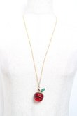 画像2: LOLITA / リンゴモチーフネックレス  赤 Y-25-11-09-003-LO-AC-SZ-ZY (2)