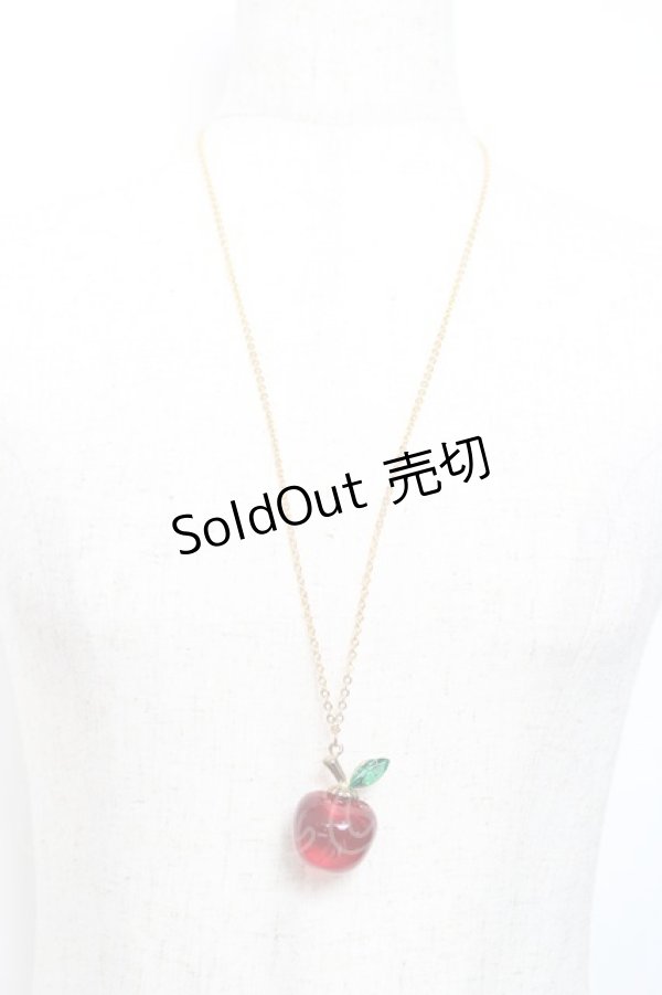 画像2: LOLITA / リンゴモチーフネックレス  赤 Y-25-11-09-003-LO-AC-SZ-ZY (2)