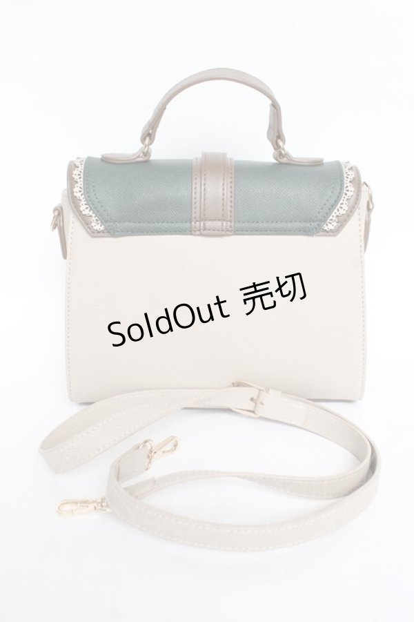 画像2: axes femme / スカラ配色薔薇エンボスバッグ  Dグリーン Y-25-11-09-034-AX-BG-SZ-ZY (2)