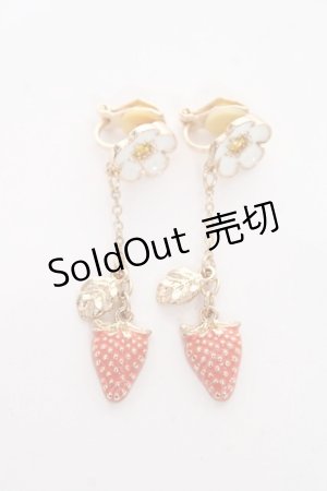 画像: m petit by misako / AMイチゴイヤリング   Y-25-11-15-006-LO-AC-SZ-ZY