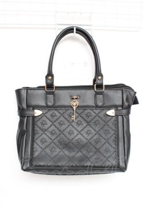 画像: axes femme / 鍵付き薔薇デザインバッグ  黒 Y-25-11-15-042-AX-BG-SZ-ZY