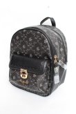 画像1: axes femme / 薔薇モチーフプリントリュック  黒 Y-25-11-15-044-AX-BG-SZ-ZY (1)
