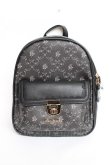 画像2: axes femme / 薔薇モチーフプリントリュック  黒 Y-25-11-15-044-AX-BG-SZ-ZY (2)
