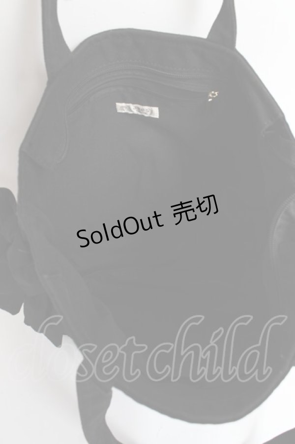 画像3: axes femme / A4フリルトートバッグ  黒 Y-25-11-15-045-AX-BG-SZ-ZY (3)