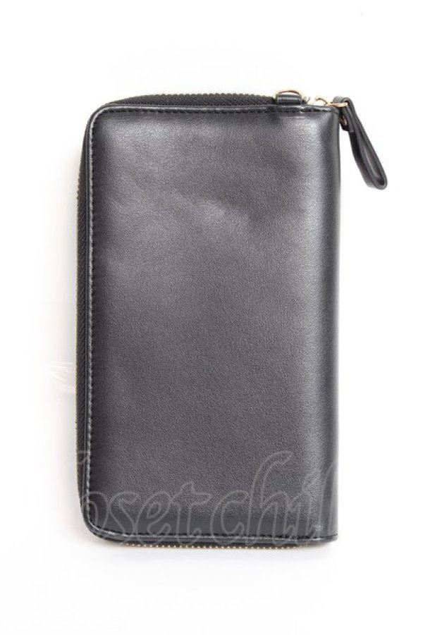 画像2: axes femme / 花モチーフキルトポシェット  黒 Y-25-11-15-047-AX-BG-SZ-ZT450 (2)