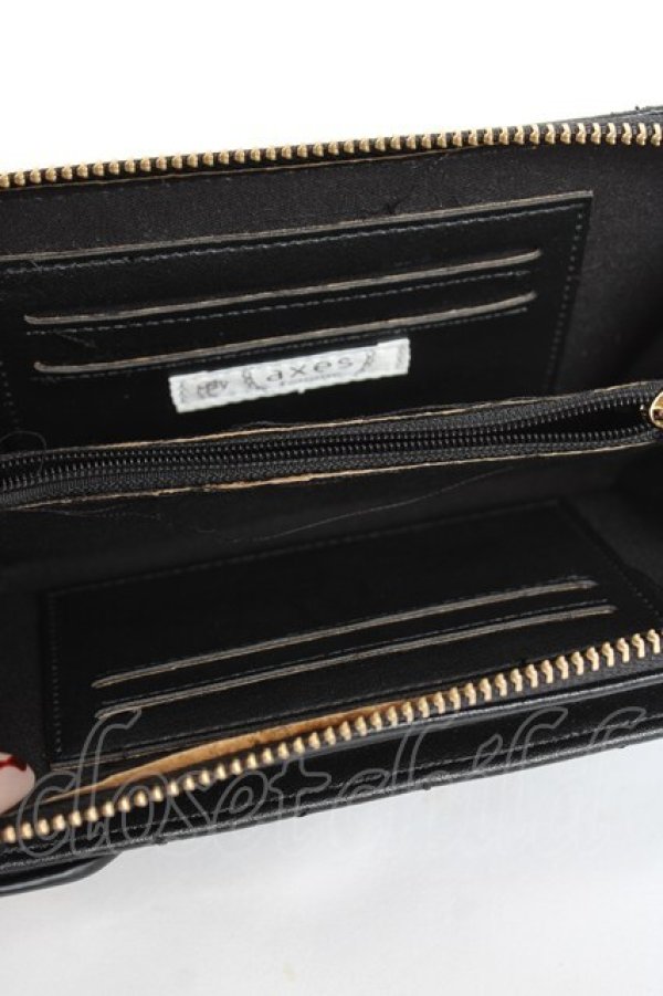 画像3: axes femme / 花モチーフキルトポシェット  黒 Y-25-11-15-047-AX-BG-SZ-ZT450 (3)