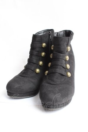 画像: F＆A / ナポレオンデザインブーツ M 黒 Y-25-11-15-051-LO-SH-SZ-ZY