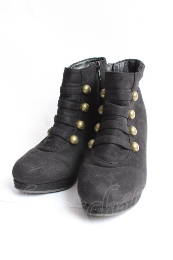 画像1: F＆A / ナポレオンデザインブーツ M 黒 Y-25-11-15-051-LO-SH-SZ-ZT-K002 (1)