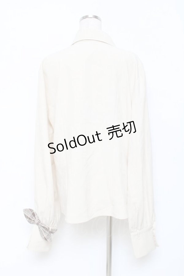 画像2: Princess Chronicles / 秘密探偵のプリーツブラウス  生成り Y-25-11-15-054-PU-BL-SZ-ZY (2)