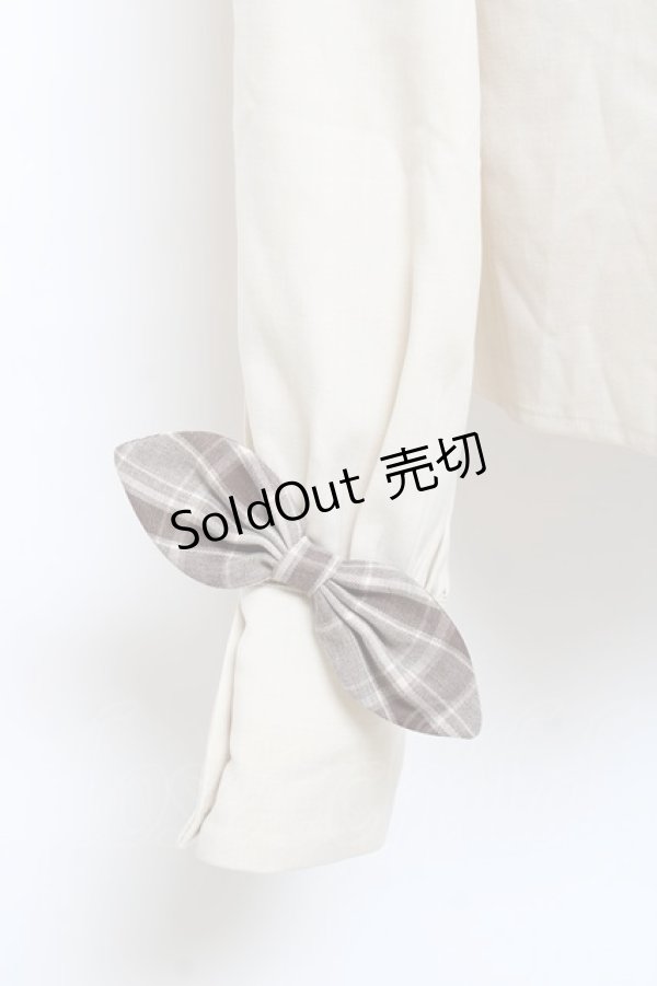 画像3: Princess Chronicles / 秘密探偵のプリーツブラウス  生成り Y-25-11-15-054-PU-BL-SZ-ZY (3)