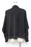 画像2: axes femme / ケープ風ボウタイブラウス  黒 Y-25-11-15-055-AX-BL-SZ-ZY (2)