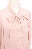 画像3: an another angelus / レースボウタイブラウス  ピンク Y-25-11-15-058-CA-BL-SZ-ZY (3)